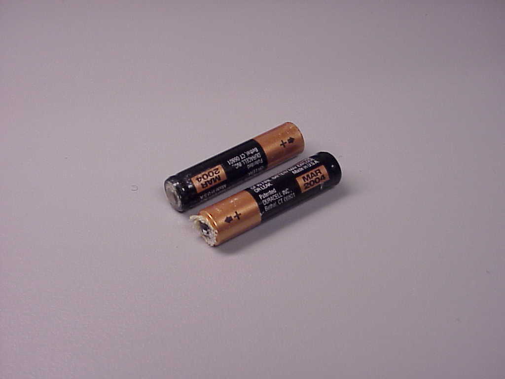 leaked batteries